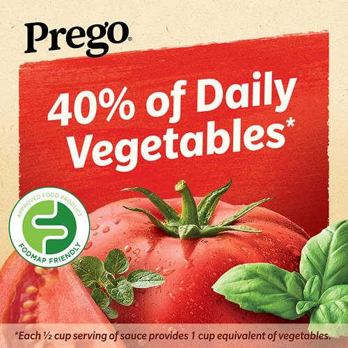 Prego Traditional Sensitive Recipe Low Fodmap Pasta Sauce, 23.75 Oz Jar