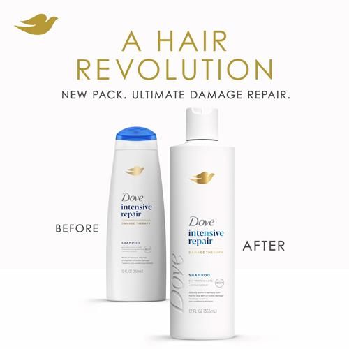 Dove Shampoo Intensive Repair For Damaged Hair With Bio-Protein Care Technology And Amino Serum 12 Fl Oz