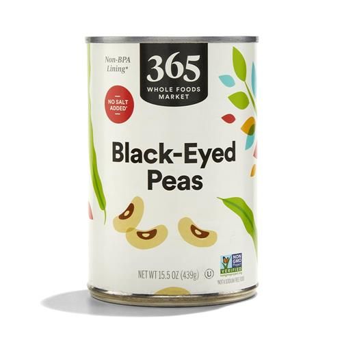 Whole Foods Market, Blackeye Peas No Salt Added, 15.5 Oz