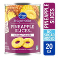 Kroger Canned Pineapple Slices No Sugar Added in Pineapple Juice 20 oz