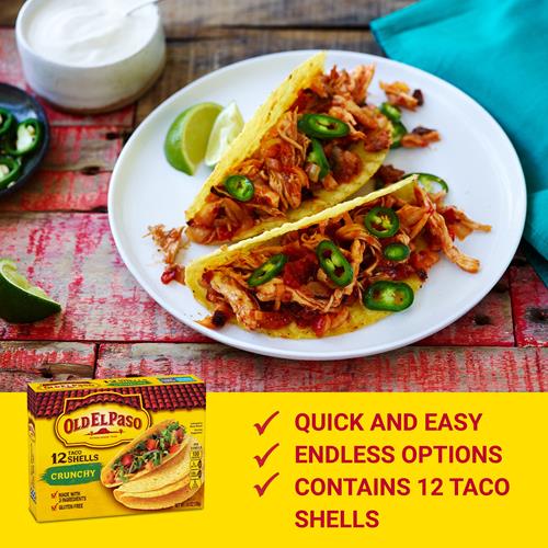 Old El Paso Crunchy Taco Shells, Gluten-Free, 12 Ct., 4.6 Oz.