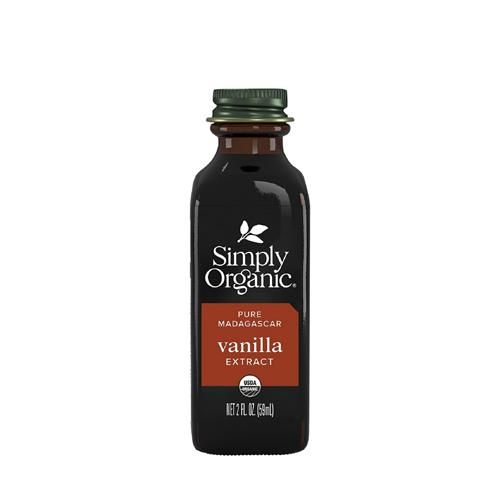 Simply Organic Pure Madagascar Vanilla Extract, 2-Ounce Glass Jar, Certified Organic, Sugar-Free Flavor For Smoothies