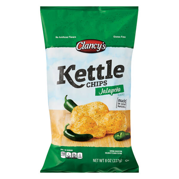 Clancy's Jalapeño  Kettle Chips, 8 oz