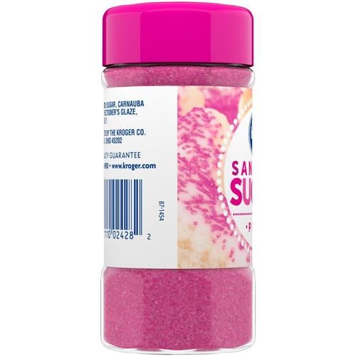 Kroger Pink Sanding Sugar 4 oz