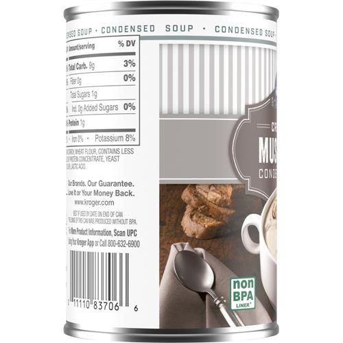 Kroger Cream of Mushroom Condensed Soup 10.5 oz