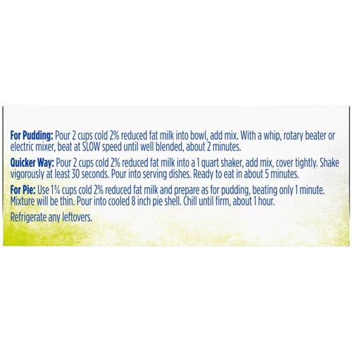 Kroger Pistachio Pudding & Pie Filling 3.4 oz