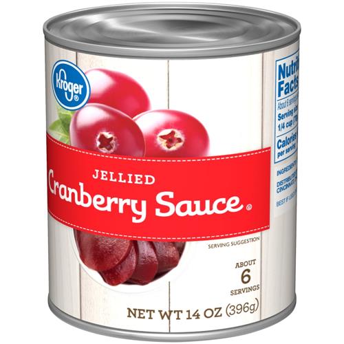 Kroger Canned Jellied Cranberry Sauce 14 oz