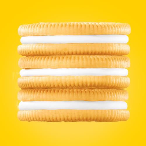 Oreo Golden Sandwich Cookies, Family Size, 18.12 Oz