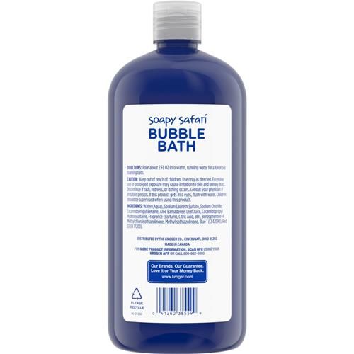 Kroger Kids Soapy Safari Grape Scented Bubble Bath 32 fl oz