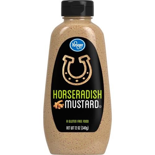 Kroger Horseradish Mustard Bottle 12 oz