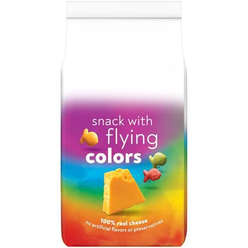 Goldfish Colors Cheddar Crackers, Snack Crackers, Family Size 10 Oz. Bag