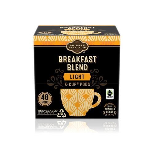 Private Selection Breakfast Blend Light Roast Coffee Pods 48 ct