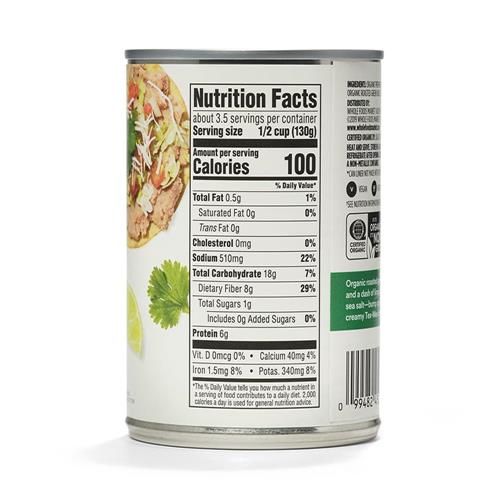 Whole Foods Market, Organic Refried Beans Roasted Chili & Lime, 16 Oz