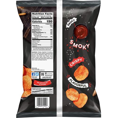 Lays Barbecue Flavored Potato Chips, 12.5 Oz