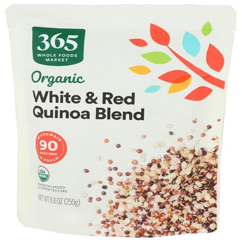 Whole Foods Market White & Red Quinoa Blend, 90-Second Microwave In Pound, 8.8 Ounce