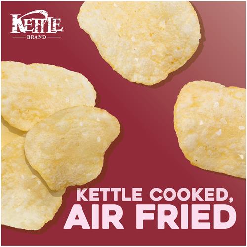 Kettle Brand Potato Chips, Air Fried Himalayan Salt Kettle Chips, 11.25 Oz Party Size Bag