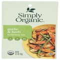 Simply Organic Garlic & Herb Vegetable Seasoning Mix, Certified Organic, Vegan | 0.71 Oz