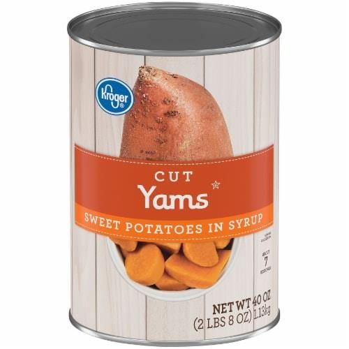 Kroger Cut Sweet Potato Yams in Syrup 40 oz