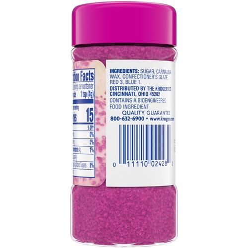 Kroger Pink Sanding Sugar 4 oz