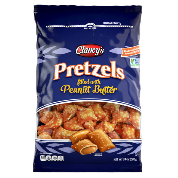 Clancy's Peanut Butter  Filled Pretzels, 24 oz
