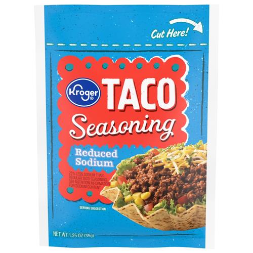 Kroger Reduced Sodium Taco Seasoning 1.25 oz