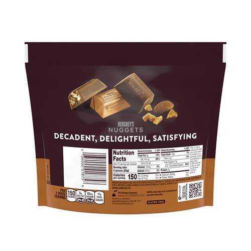 Hersheys Nuggets Milk Chocolate, Toffee And Almonds Candy Share Pack, 10.2 Oz
