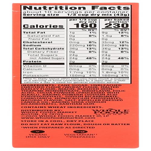 Whole Foods Market, Classic Chocolate Cake Mix, 15 Ounce