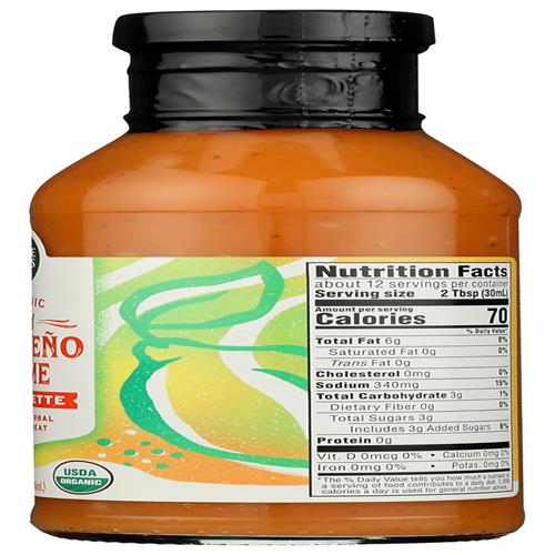 Whole Foods Market Organic Jalapeno And Lime Vinaigrette, 12 Fz