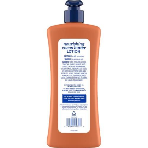 Kroger Nourishing Cocoa Butter Body Lotion to Relieve Hydrate + Soften Dry Skin 20.3 fl oz