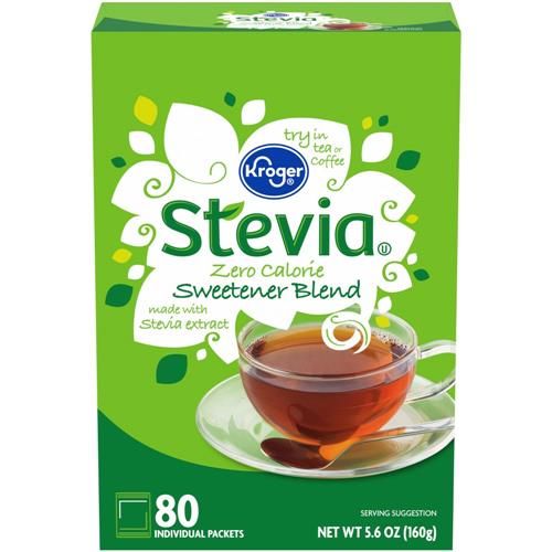 Kroger Stevia Zero Calorie Sweetener Packets 80 ct
