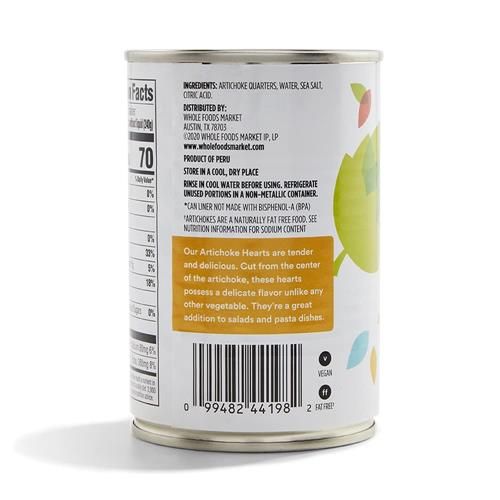 Whole Foods Market Artichoke Quarters, 14.1 Ounce