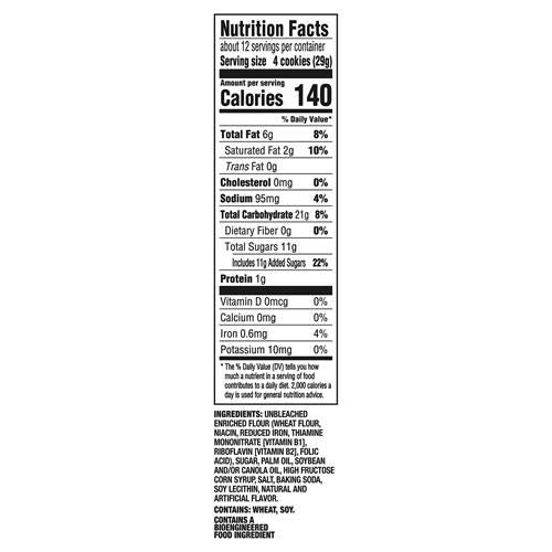 Oreo Thins Golden Sandwich Cookies, Family Size, 11.78 Oz