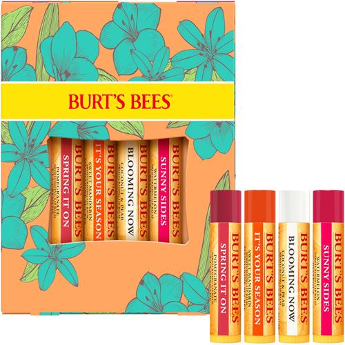 Burts Bees Gifts Ideas - Just Picked Lip Balm Set, Pomegranate, Watermelon, Sweet Mandarin, Coconut & Pear, Natural Origin Lip Treatment, 4 Tubes, 0.15 Oz.