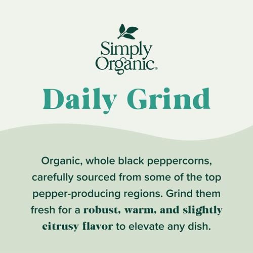 Simply Organic Daily Grind, Certified Organic | 2.65 Oz | Piper Nigrum L.