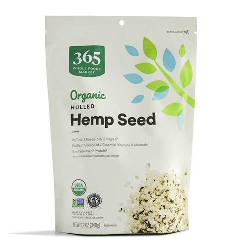 Whole Foods Market, Organic Hulled Hemp Seed, 12 Ounce