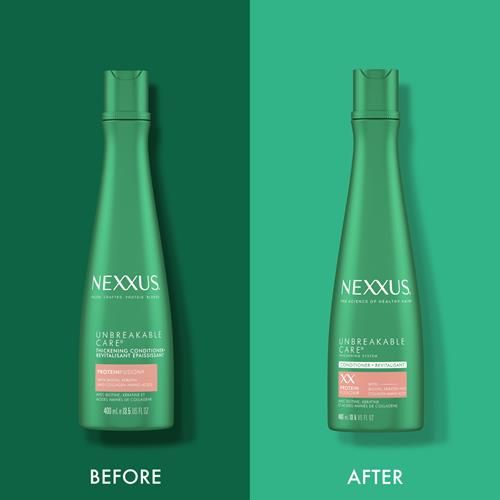 Nexxus Unbreakable Care Thickening Conditioner With Keratin, Collagen, Biotin For Fine And Thin Hair 13.5 Oz