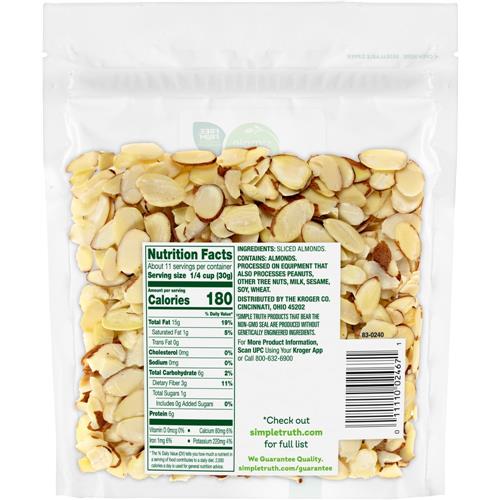 Simple Truth Sliced Almonds 12 oz