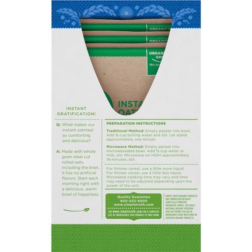 Simple Truth Organic Original Instant Oatmeal 12 oz