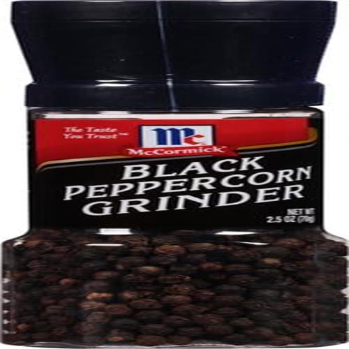 Mccormick Black Peppercorn Grinder, 2.5 Oz