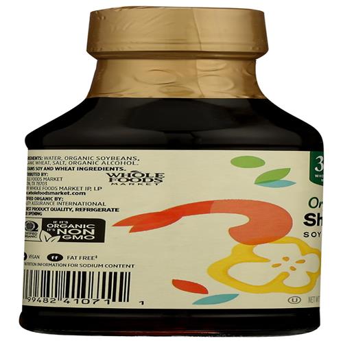 Whole Foods Market, Organic Soy Sauce, 10 Ounce
