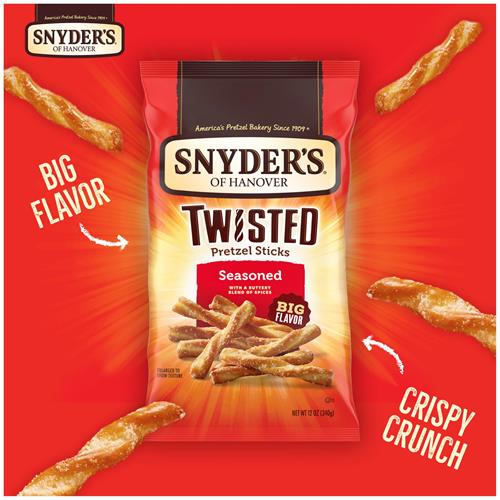 Snyders Of Hanover, Seasoned Twisted Pretzel Sticks, 12 Oz Bag