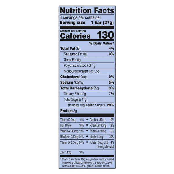 Millville Blueberry Fruit & Grain Cereal Bars, 8 count