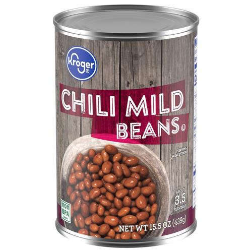 Kroger Chili Mild Canned Beans 15.5 oz