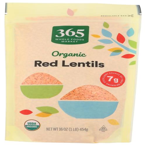 Whole Foods Market Organic Red Lentils, 16 Oz