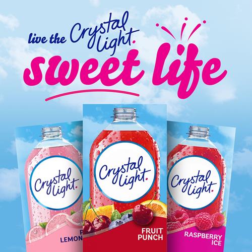 Crystal Light Fruit Punch Artificially Flavored Powdered Drink Mix, 10 Ct. On-The-Go-Packets