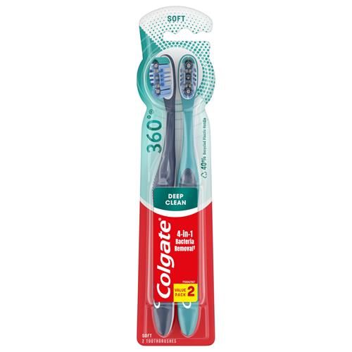 Colgate 360 Toothbrush, 2-Ct