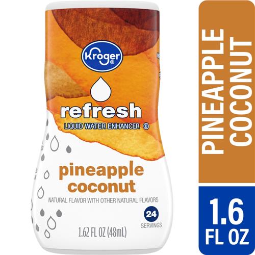 Kroger Refresh Pineapple Coconut Water Enhancer Bottle 1.62 fl oz