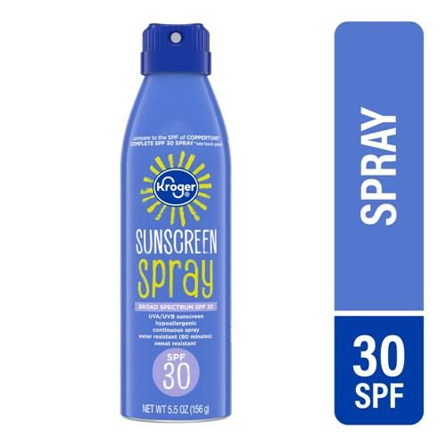 Kroger Moisturizing Sunscreen Spray SPF 30 5.5 fl oz