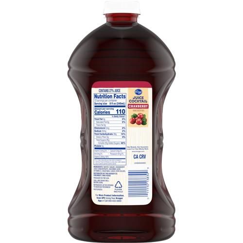 Kroger Cranberry Juice Cocktail 96 fl oz