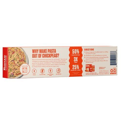 Banza Linguine Pasta From Chickpeas - Gluten Free, High Protein, And Lower Carb Protein Linguine Chickpea Pasta - 8Oz